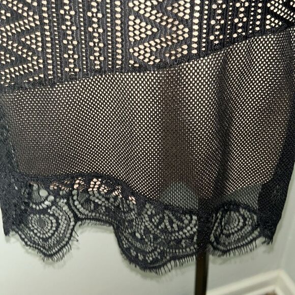 New Lane Bryant black lace blouse top size 14/16 - Picture 3 of 7
